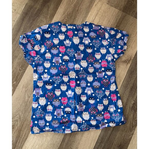 Zoe & Chloe Owl Print T-Shirt M - Picture 3 of 4